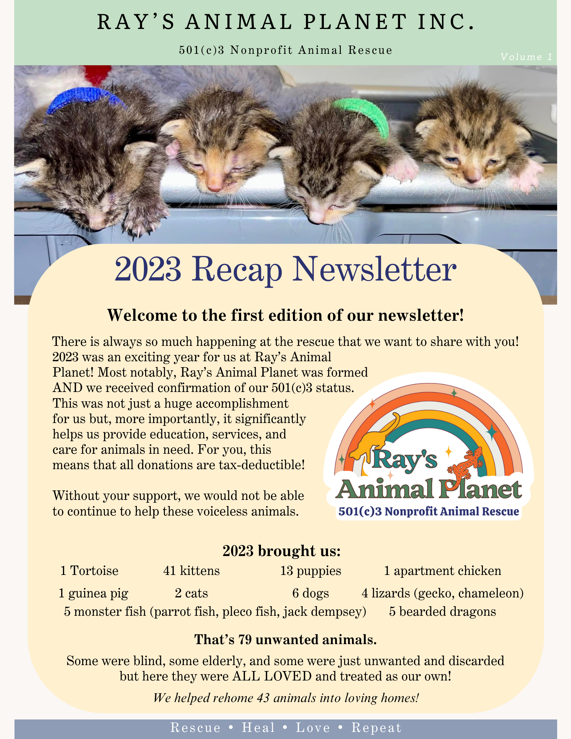 Our 2023 Recap Newsletter!